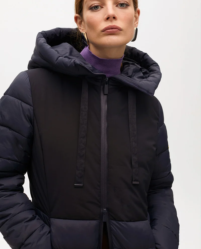 Lola Casademunt Fitted Contrast Padded Short Anorak